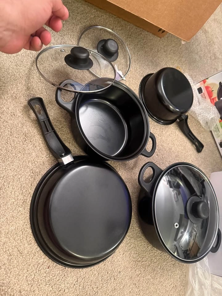Cast Iron Cookware Set with Glass Lid - photo 3