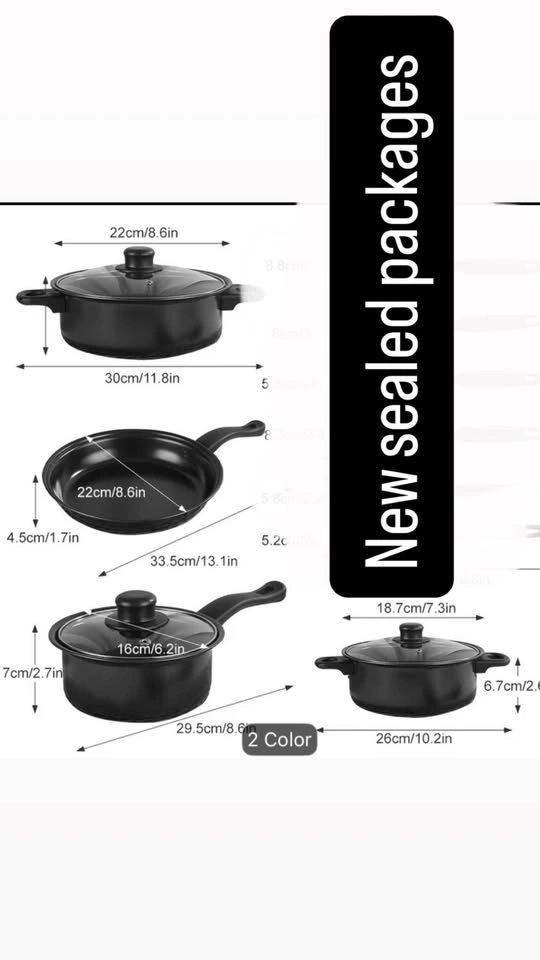 Cast Iron Cookware Set with Glass Lid - photo 4