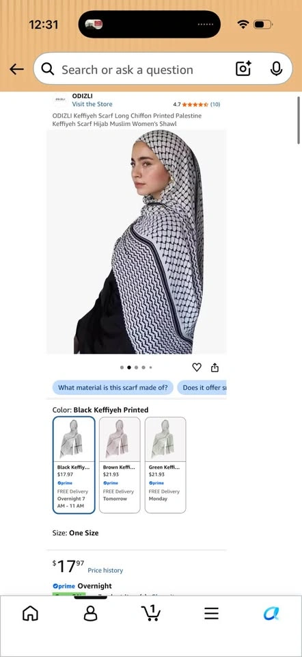Chiffon Hijab Scarf for Women - photo 5