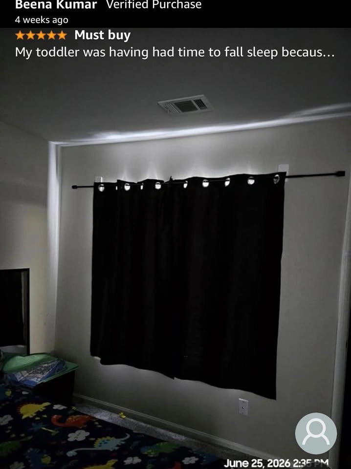 Black Blackout Curtains 42 x 84 inches 2 Panels - photo 3