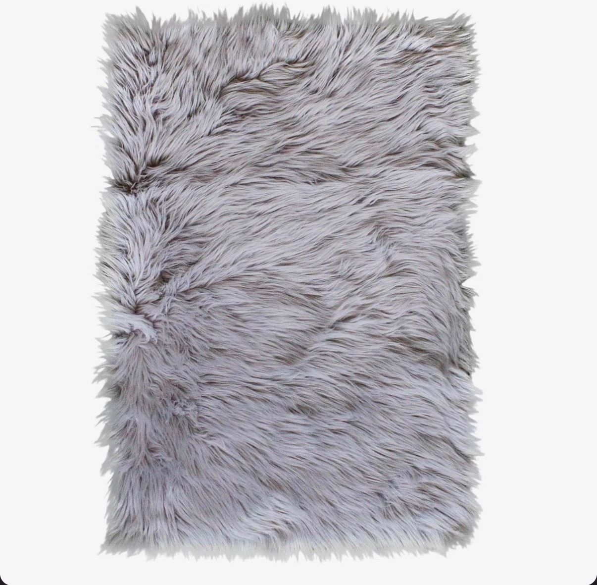 8’ x 10” Faux Sheepskin Fur Washable Area Rug