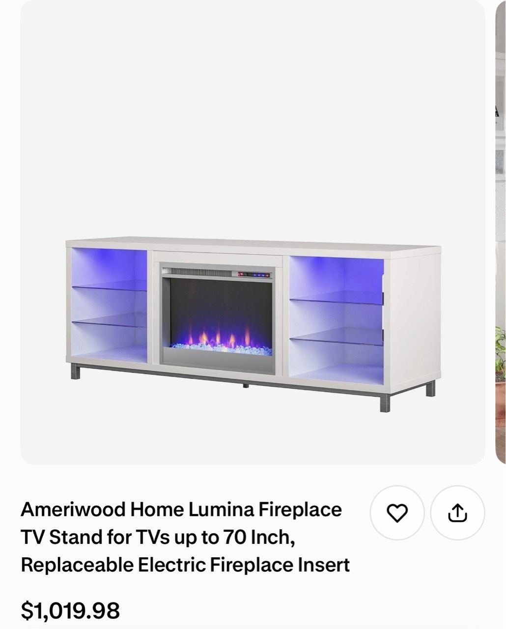 Fireplace TV Stand - photo 2