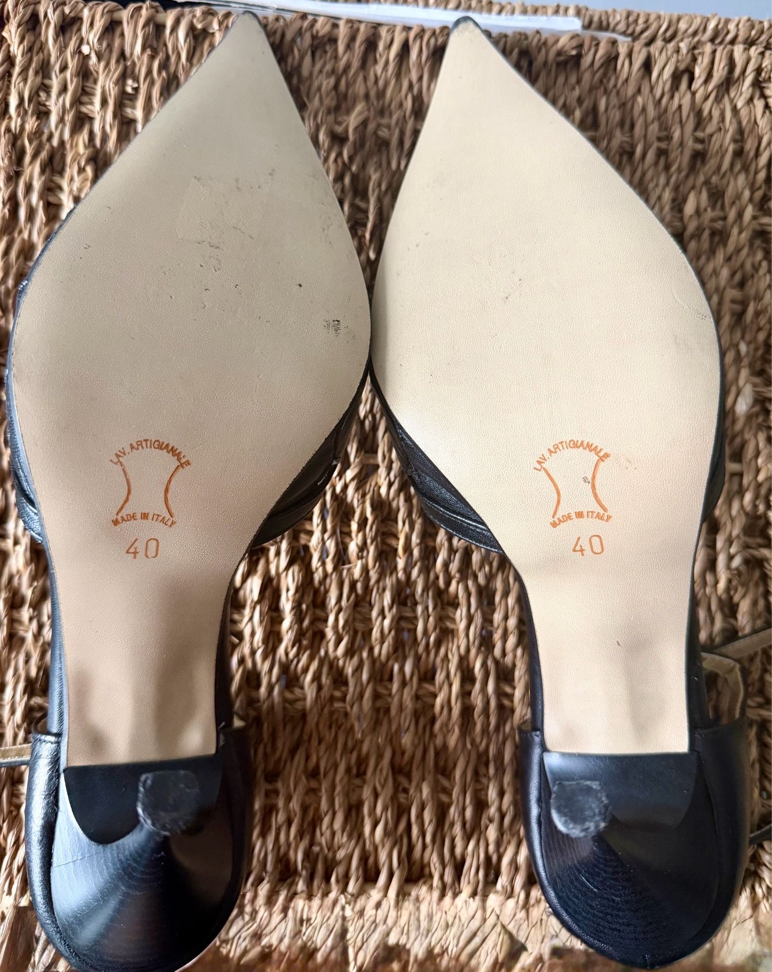 Pointed-Toe Ankle-Strap Heels with Cutout Detail - photo 4