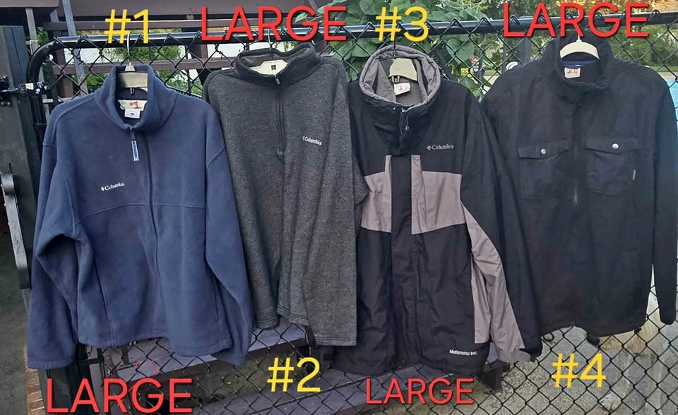 Men's Columbia Fleeces, Jackets and Coats (LARGE)