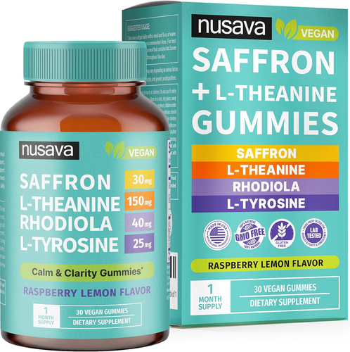 Nusava 4-in-1 Saffron Gummies Supplements 30ct