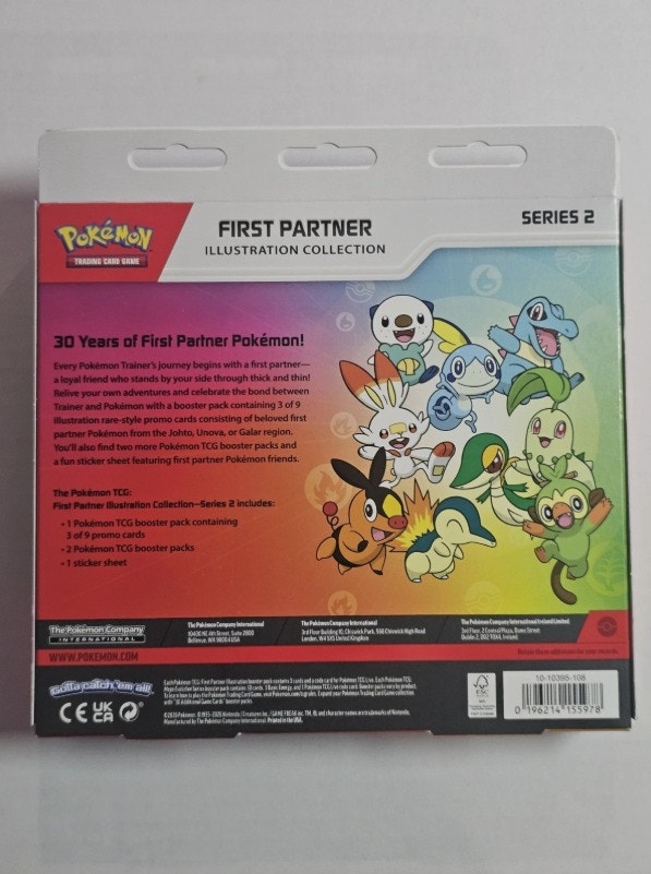 Pokemon TCG First Partner Illustration Collection Series 2 Box - photo 2