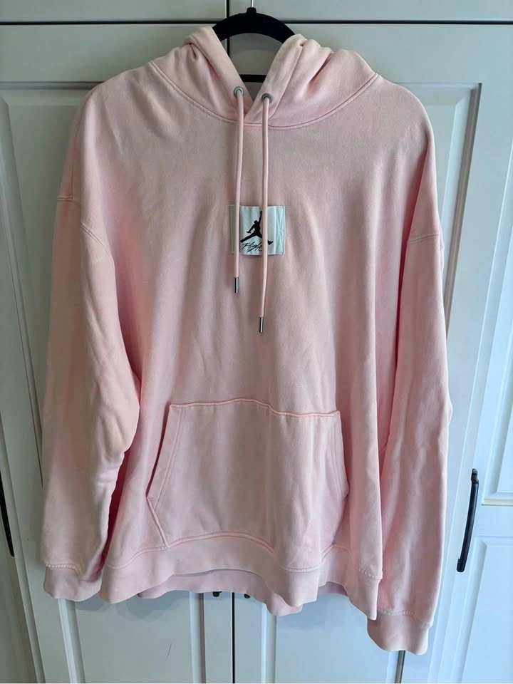 Jordan Flight Jumpman Pink Oversized Pullover Hoodie Men’s XL