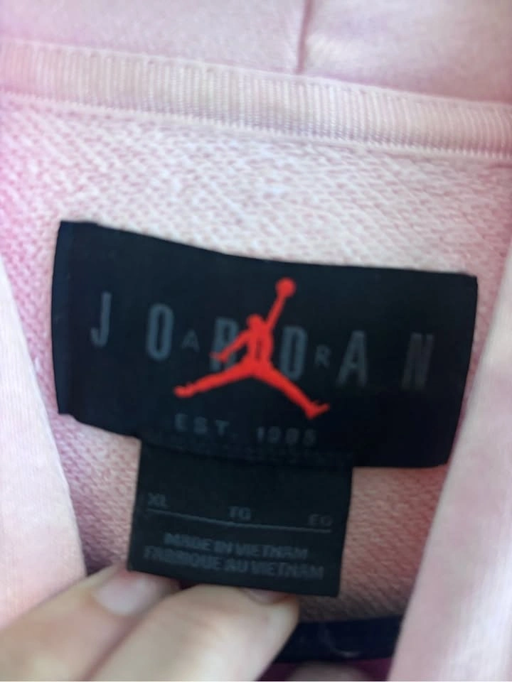 Jordan Flight Jumpman Pink Oversized Pullover Hoodie Men’s XL - photo 3