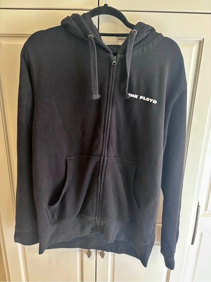 Pink Floyd Dark Side of the Moon Full Zip Hoodie Black Men’s M
