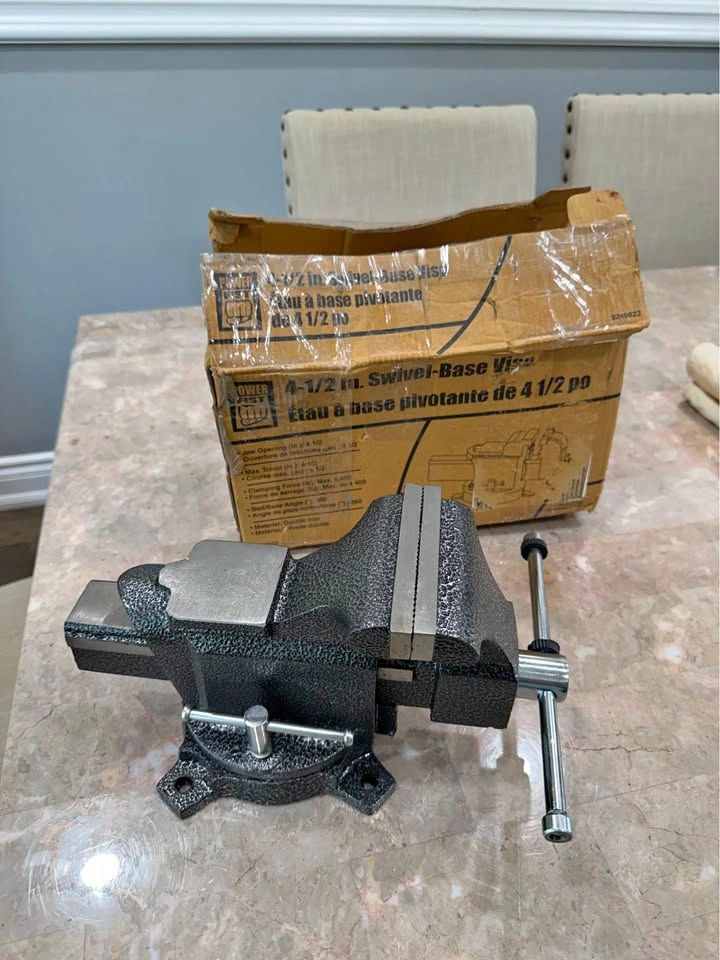 New Power Fist Bench Vise with Swivel Base
