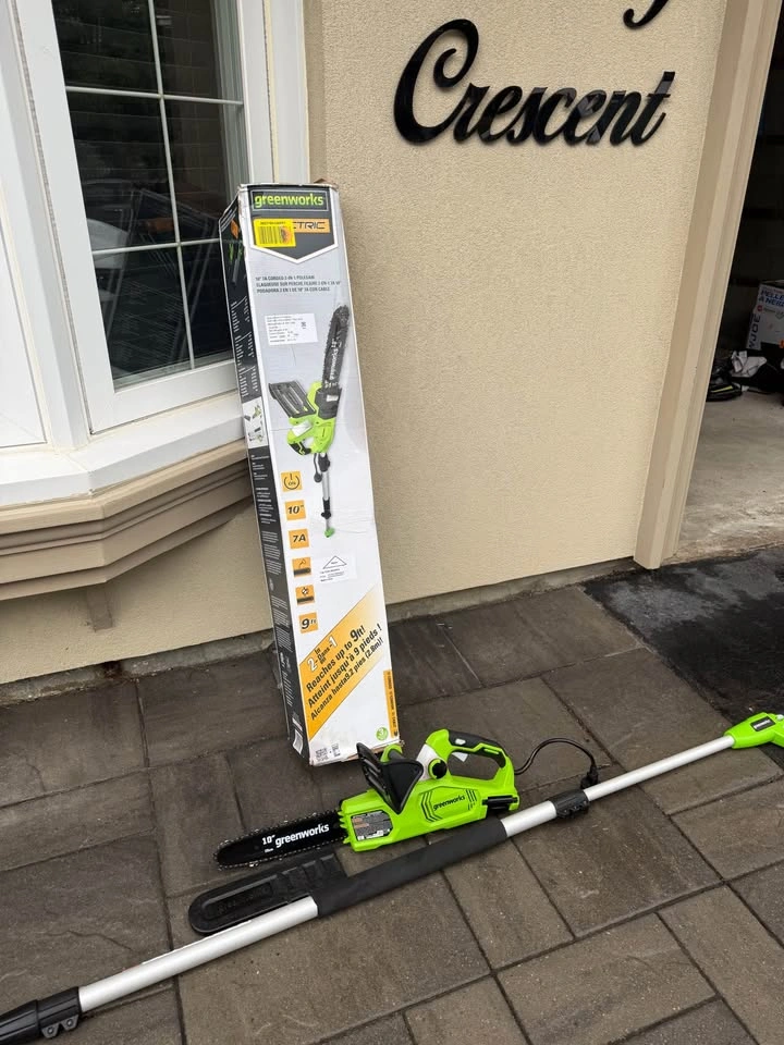 Greenworks 2 in 1 Chain Saw Pole Saw Combo Tool Set - photo 3