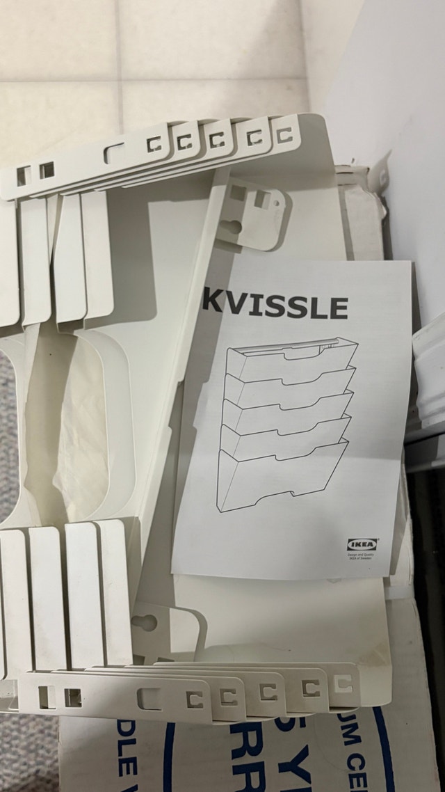IKEA KVISSLE Wall Organizer and Jewelry Trees