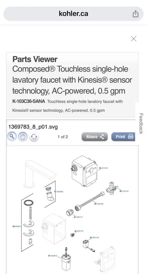 BNIB KOHLER Touchless Bathroom Faucet image indicator(6)