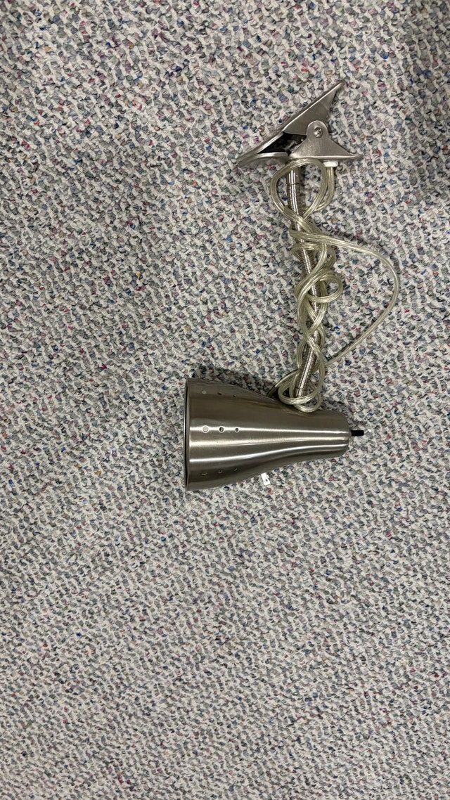 Metal Clip-On Desk Lamp