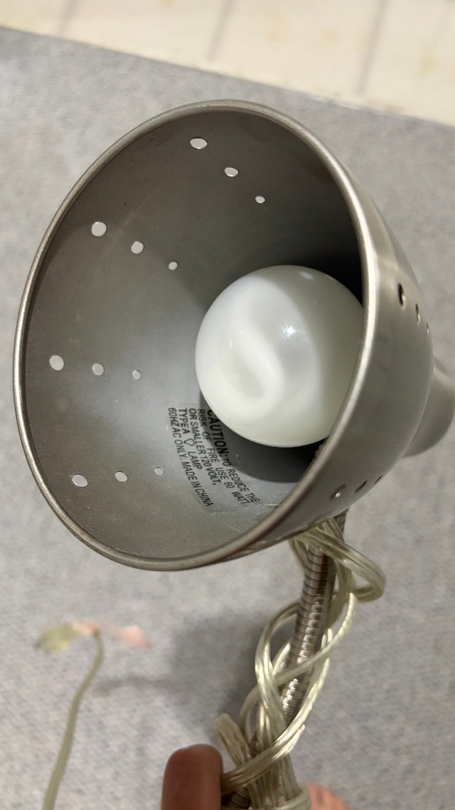 Metal Clip-On Desk Lamp - photo 2