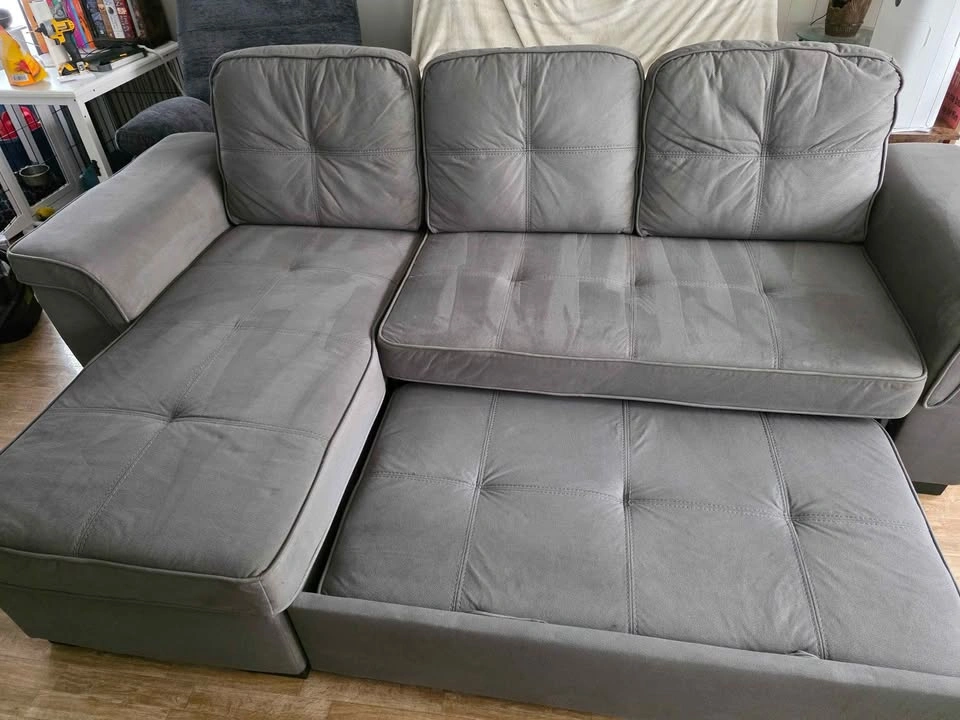 Grey Sectional Sleeper Sofa - photo 3