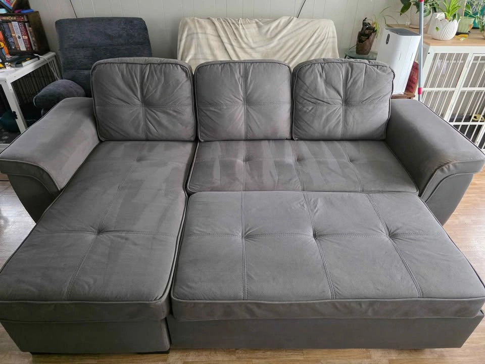 Grey Sectional Sleeper Sofa - photo 4