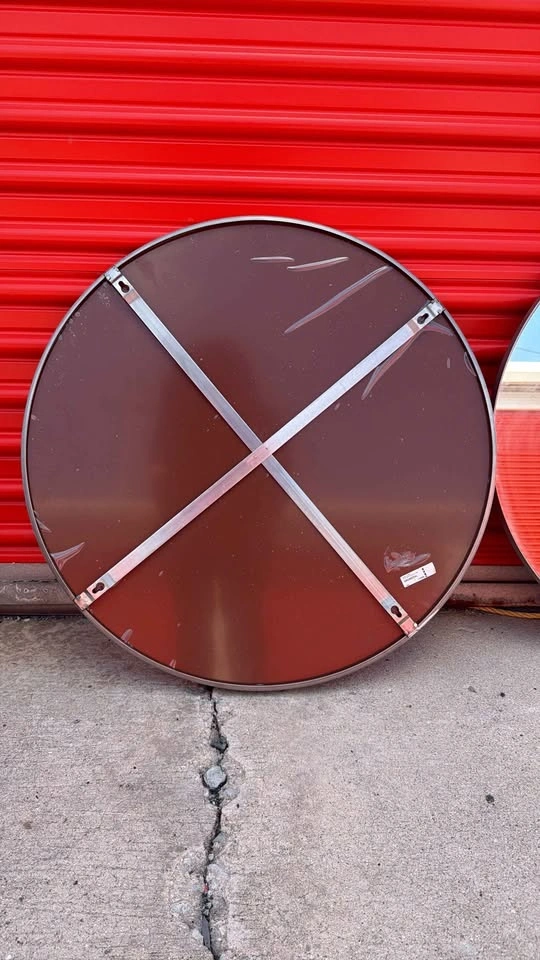 Set of 3 Silver Metal Round Mirrors (27.5") - photo 2