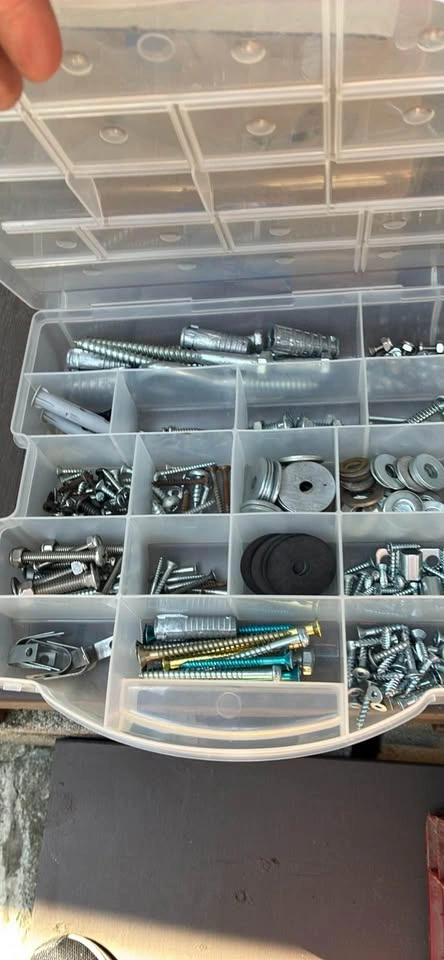 Hardware Organizer Box (with Screws, Bolts, Anchors & Washe