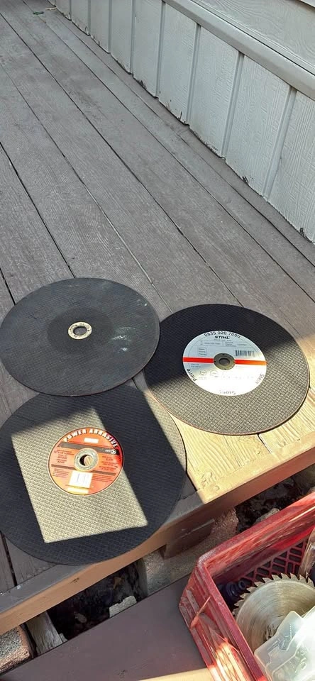 Lot of 3 Abrasive Cutting Discs (Stihl & JET)