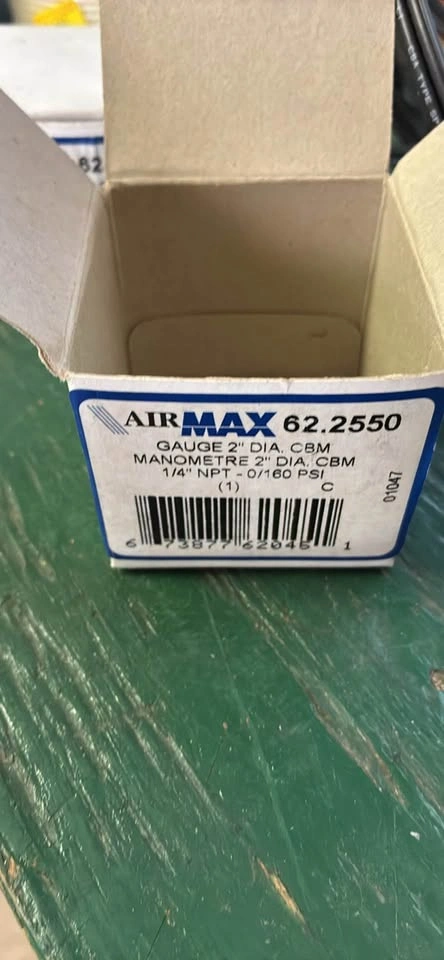Brand New Airmax 2" Pressure Gauge (0-160 PSI) - photo 3