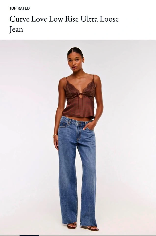 Abercrombie Curve Love Low Rise Ultra Loose Jeans (29 & 30)
