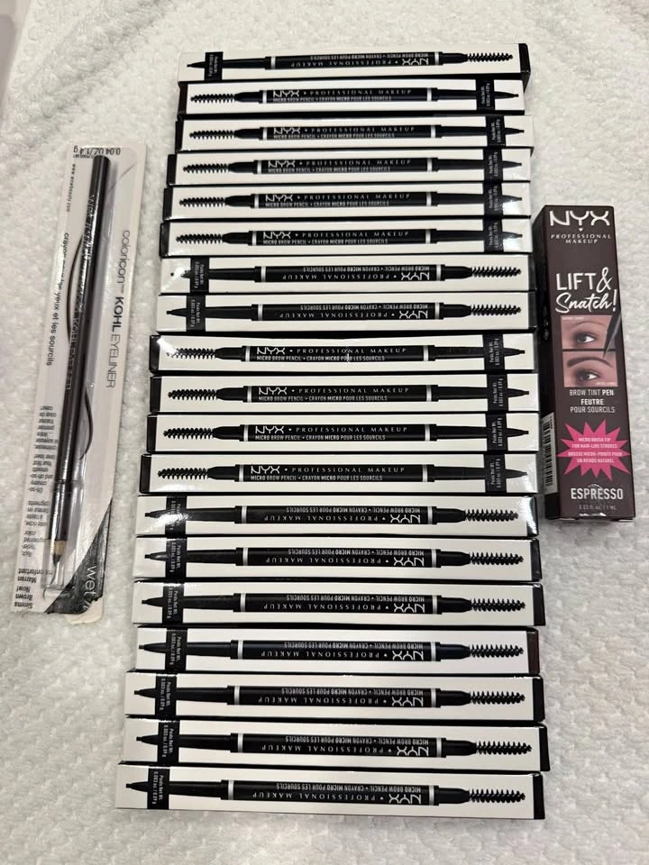 NYX Brow Pencils, Lift & Snatch Pen, Wet n Wild Eyeliner