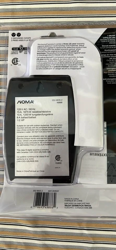 NOMA Outdoor Digital Block Heater Timer - photo 2