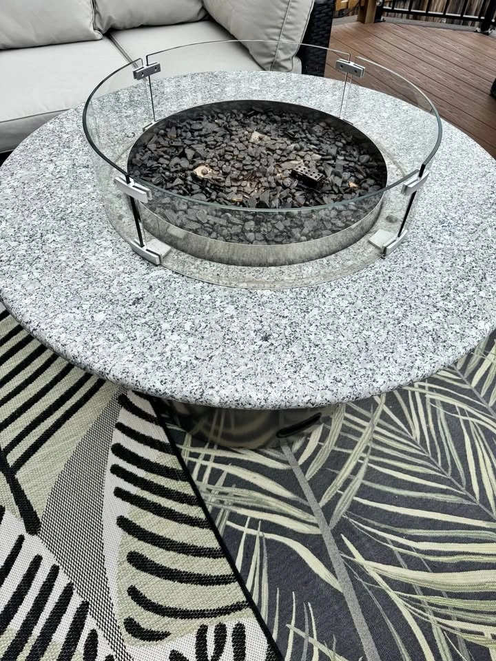 Propane Fire Table Granite Table Top