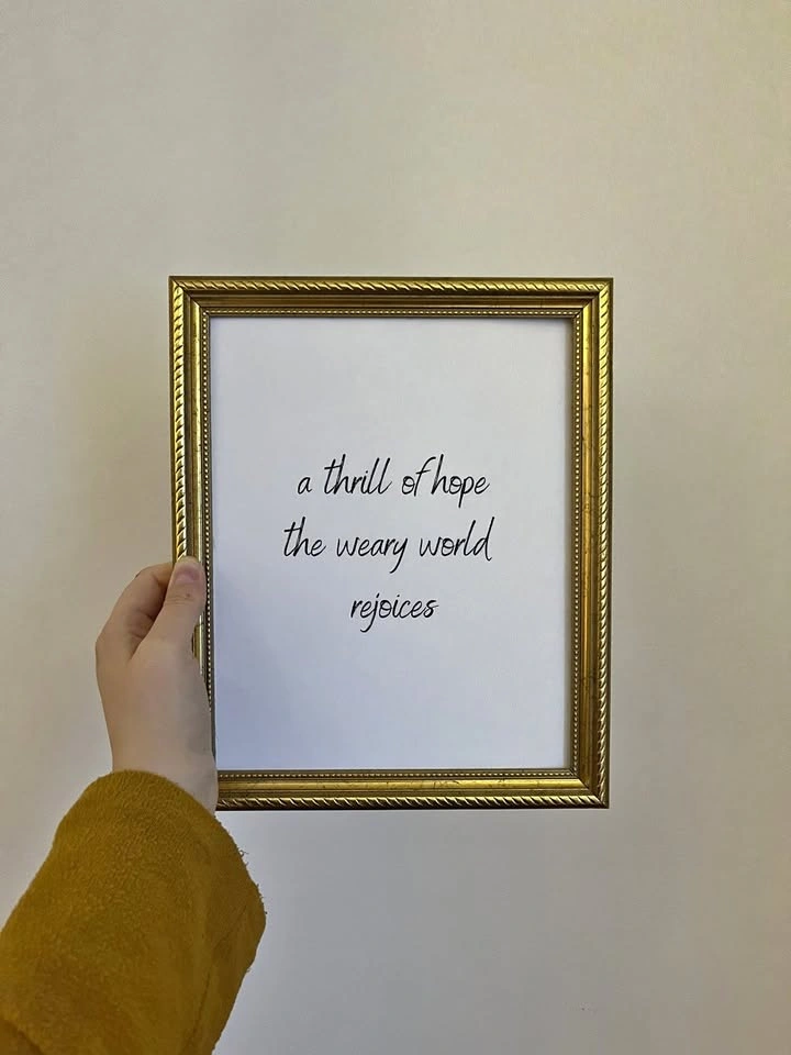 8x10 Art Print- A Thrill of Hope