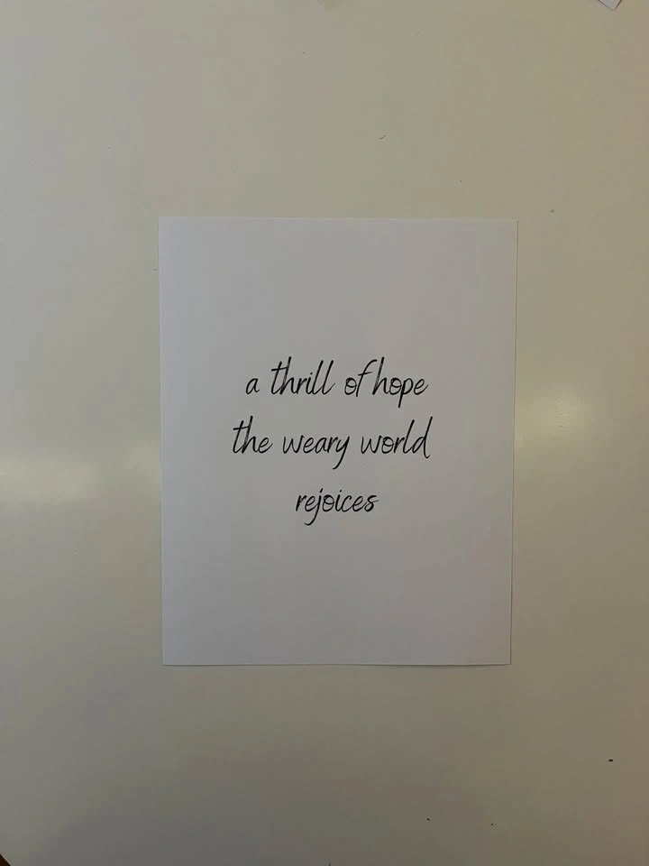 8x10 Art Print- A Thrill of Hope - photo 2