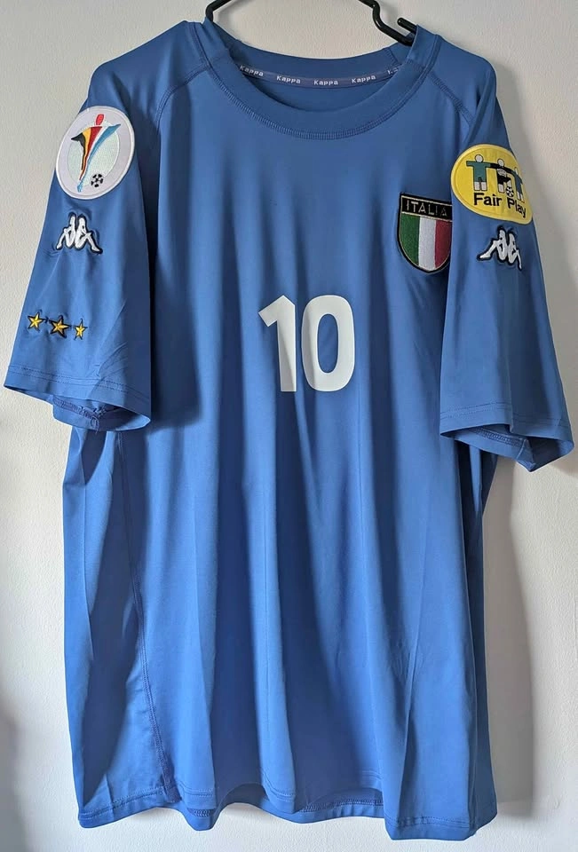 Italy Euro 2000 Kappa Jersey - 10 Del Piero Size: XXL