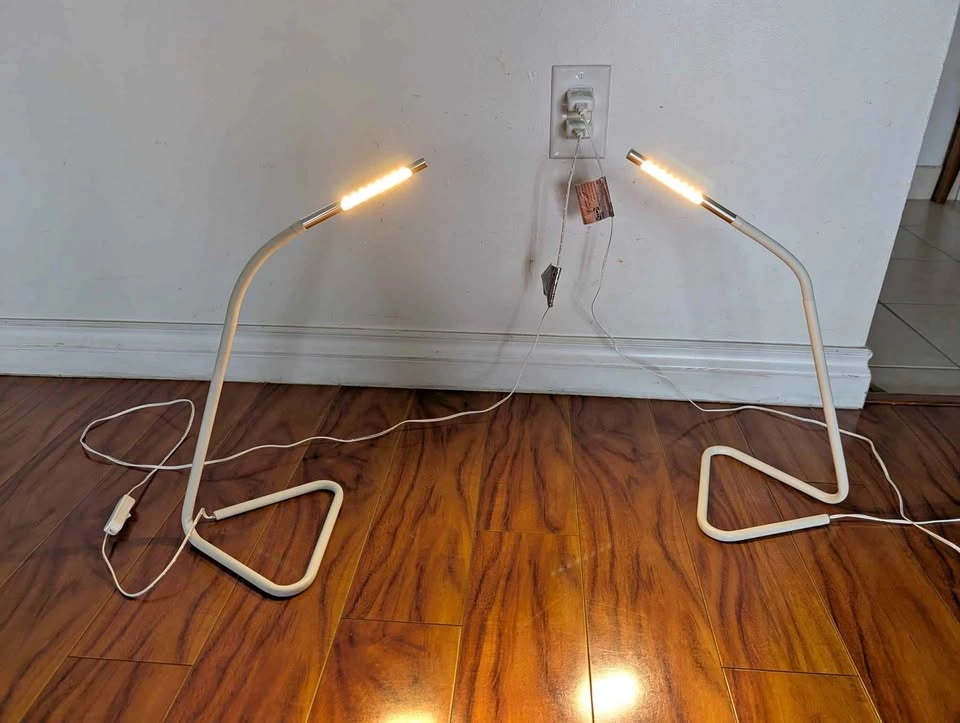Pair of IKEA HÅRTE LED Work Lamps