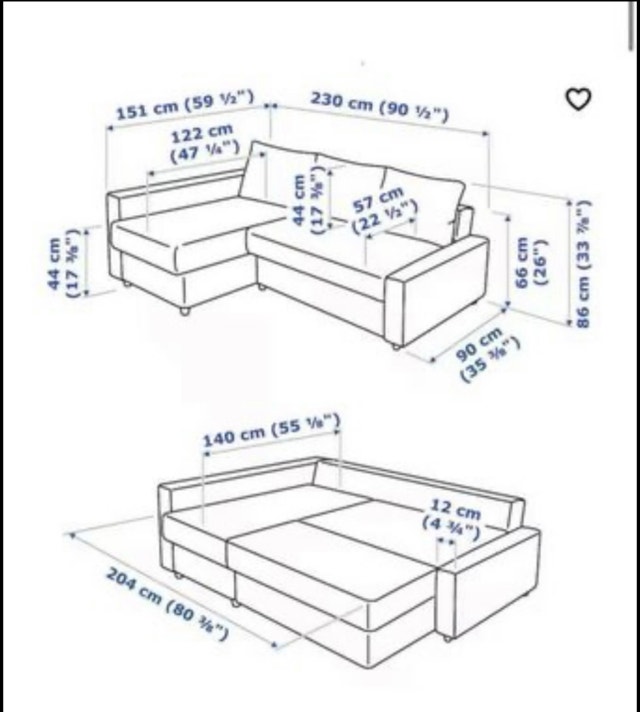 IKEA FRIHEITEN Sectional Couch - photo 4