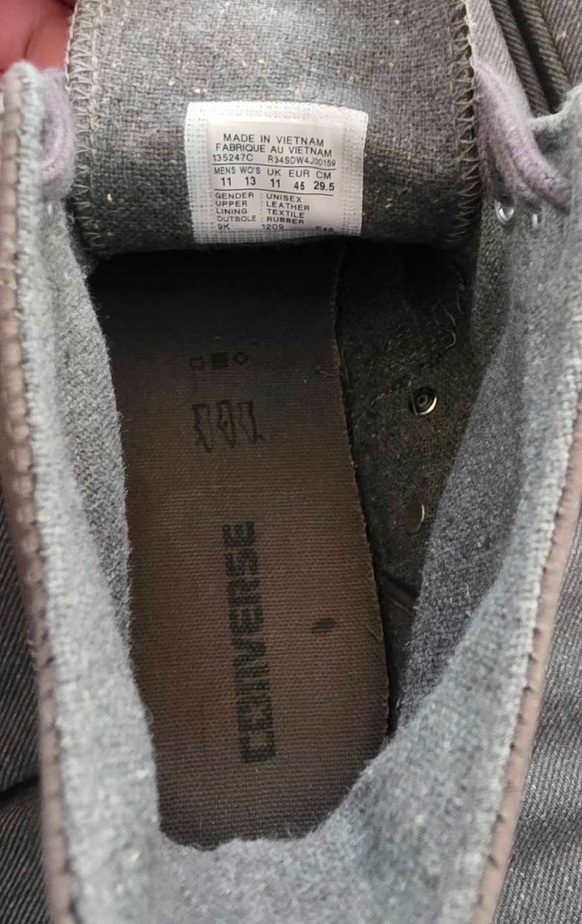 Converse All Star Moc-Toe Grey NuBuck Leather Hi Boots. Men's 11 - photo 4