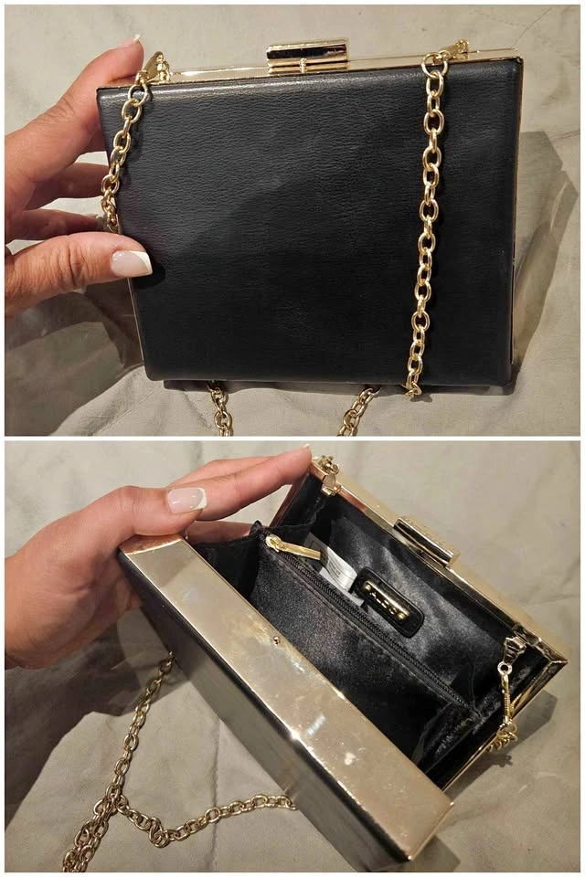 Black Clutch with Chain