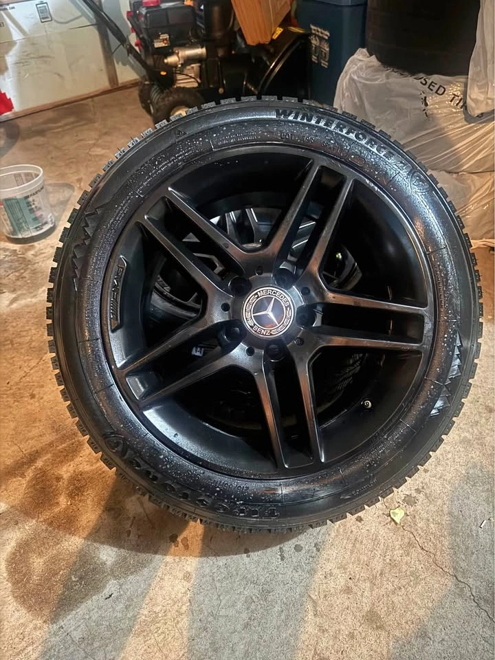 OEM Mercedes-AMG Wheels + Winter Tires – 215/55R17 set