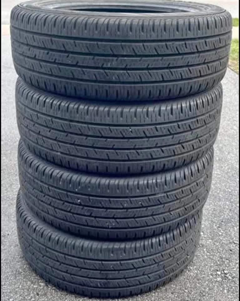 215/55R18 Continental All-Season Tires – 70–75% Tread