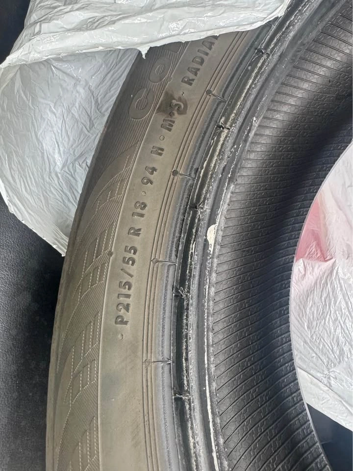 215/55R18 Continental All-Season Tires – 70–75% Tread - photo 2