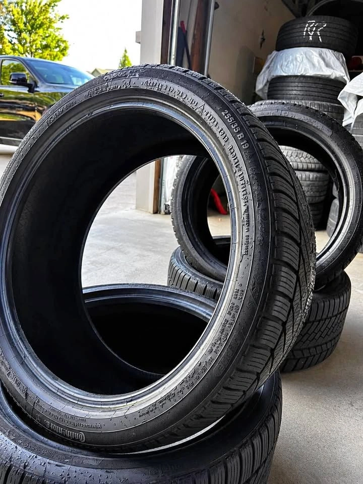 255/35R19 Continental Winter Tires – 90% Tread – Set of 4