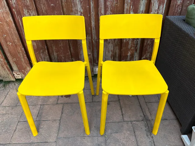 Ikea Yellow Chairs thumbnail