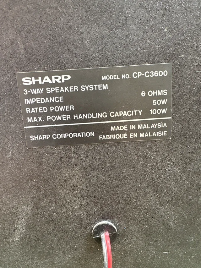 SHARP Wired Shelf Speakers. image indicator(3)
