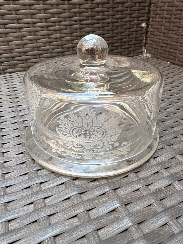 Vintage Glass Butter Tray thumbnail