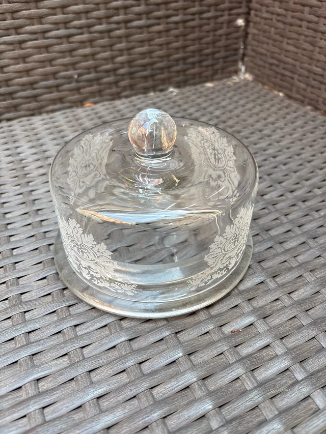 Vintage Glass Butter Tray image indicator(2)