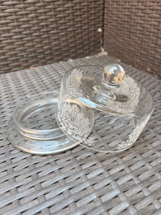 Vintage Glass Butter Tray image indicator(3)