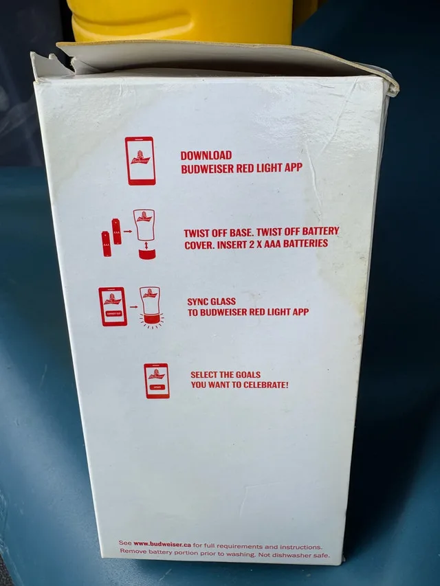 Budweiser Red light Goal Glass image indicator(3)