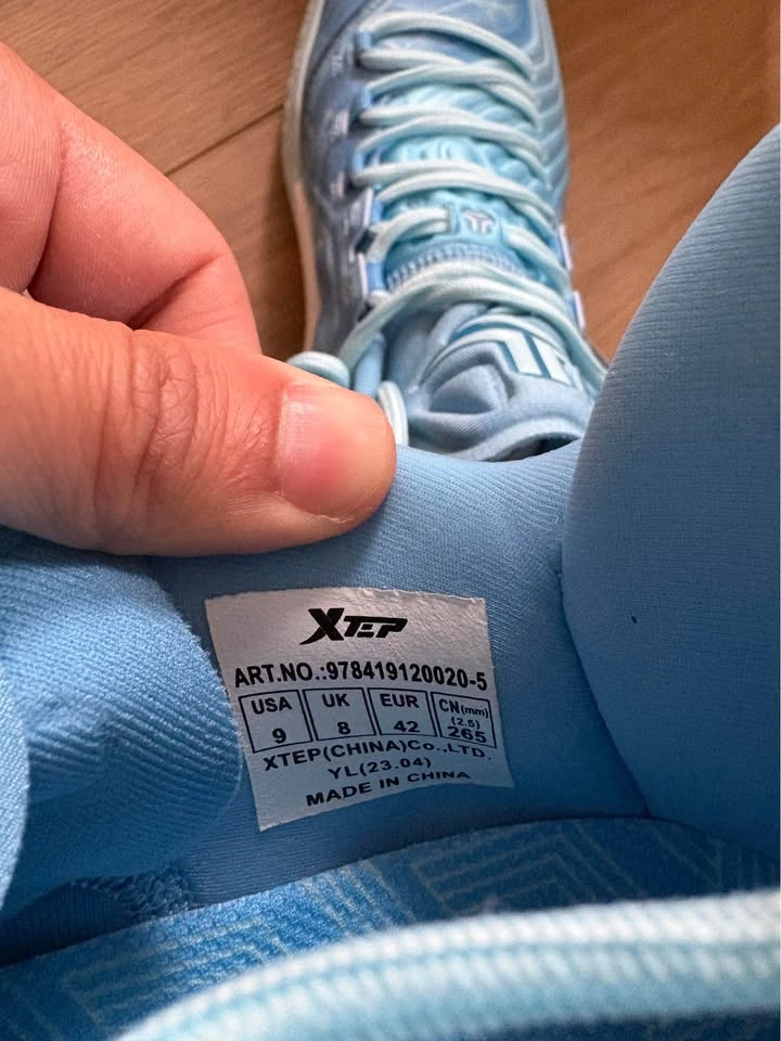 Xtep JLIN3 Jeremy Lin North Carolina Blue Basketball Shoes - photo 4