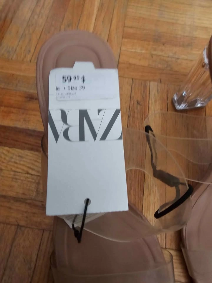 Zara Clear Block Heel Sandals - photo 3