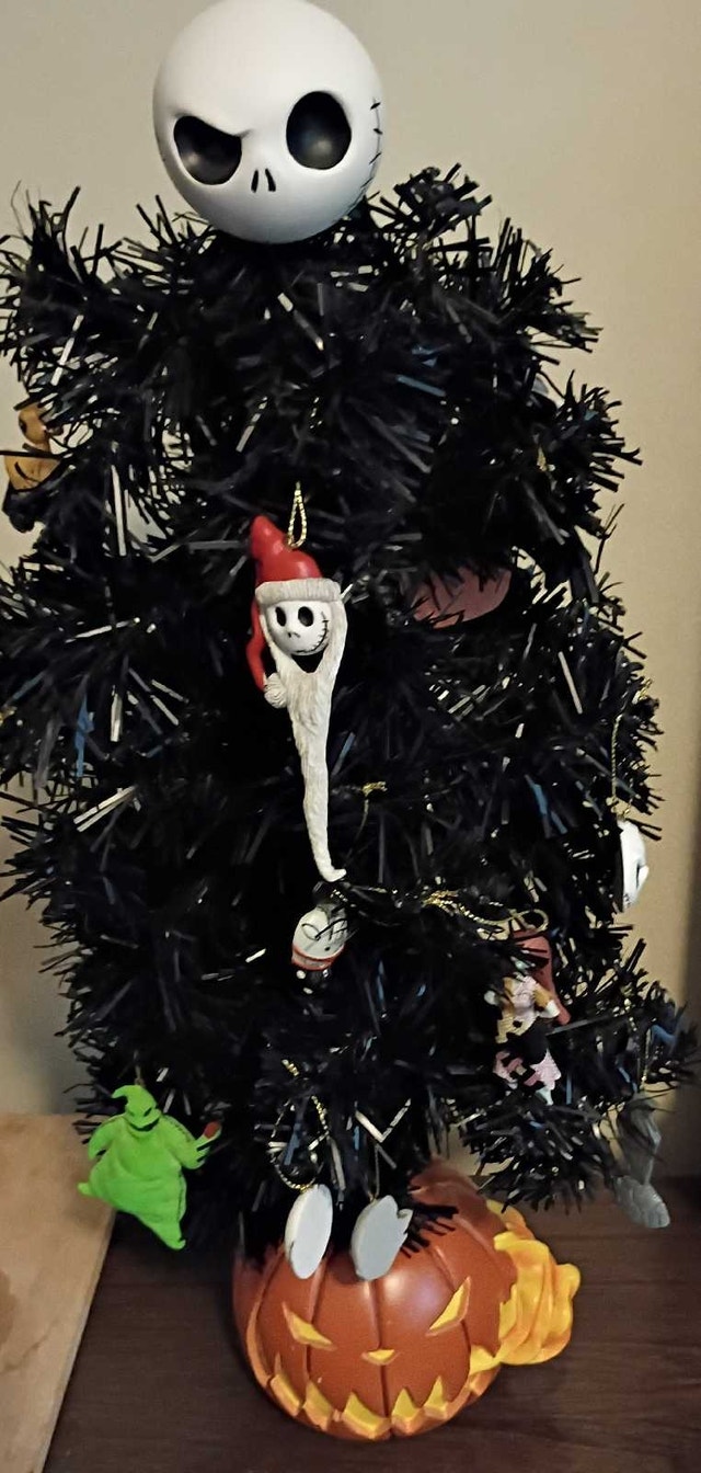 The Nightmare Before Christmas tabletop black tree - photo 2