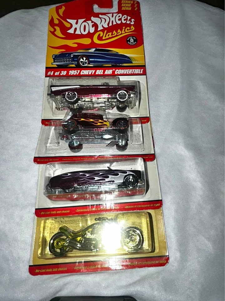 Hot Wheels Classics Lot – Series 2 & 3 Die-Cast Cars (Set of 4)